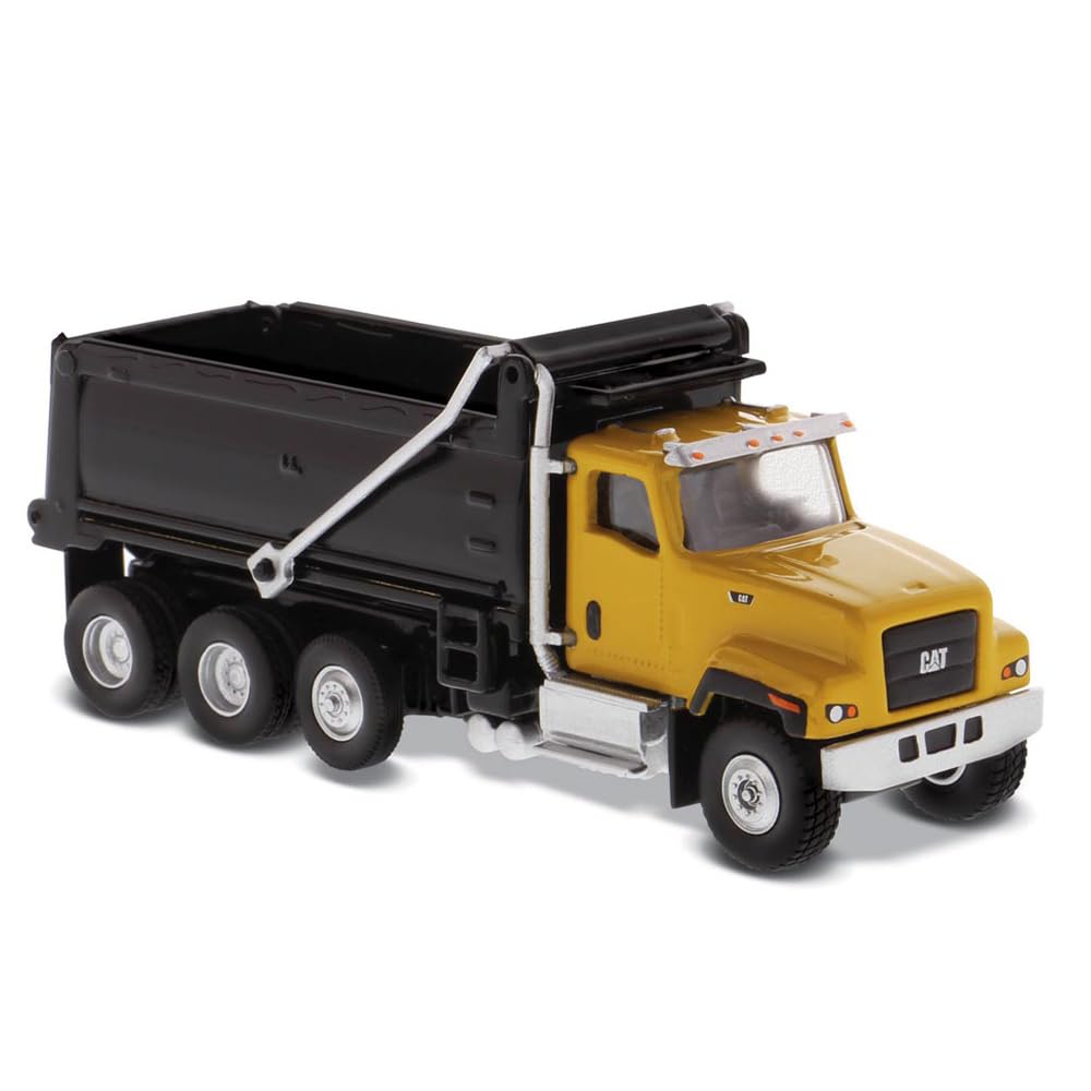 Caterpillar CAT CT681 Dump Truck Yellow and Black High Line Series 1/87 (HO) Scale Diecast Model by Diecast Masters 85514