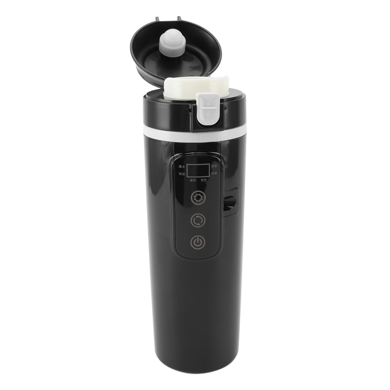Calentador de Botellas para Automóvil, Hervidor Portátil, para Automóvil, Hervidor de Viaje, 500 Ml, Taza Calefactora Portátil para té y café para Automóvil para Camión