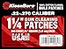 KleenBore 1-1/4” .22-.270 Cal. Cleaning Patches (500PK),White
