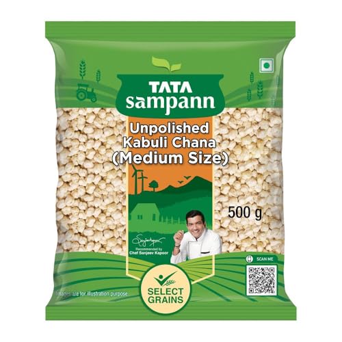 Image of Tata Sampann Unpolished Kabuli Chana, 500 g, (Medium Size)