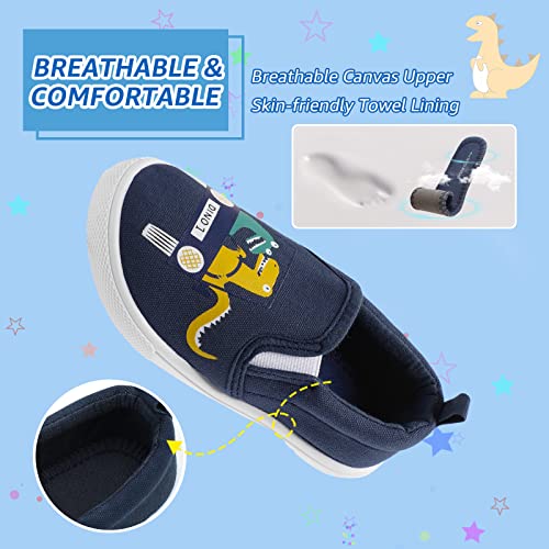 Toddler Slip on Shoes Girls & Boys Canvas Loafers Shoes3