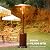 SMUG 48,000 BTU Propane Heater Outdoor Patio Heaters with Sand Box, Patio Heater Deck Porch for Outdoor Use Camping Backyard Commercial with heels, Double-Layer Stainless Steel Burner, 87" H