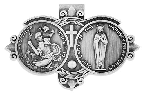 Catholic Visor Clip For Protection While Driving | Beautiful And Traditional Design | Makes A Great Gift For Teens And New Drivers | More Than 10 Designs Available #TOP1