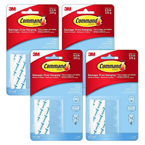 Command Small Refill Strips SSNK 48 Strips Clear,