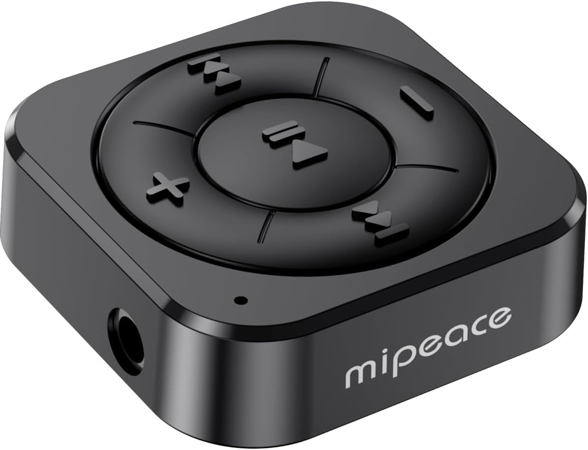 MIPEACE Bluetooth 5.3 Audio Receiver for Wired Headphones, Car & Speakers, Bluetooth Headphone Adapter with Built-in Mic, Clip-On & Pass-Through Charging-BK MIPEACE Bluetooth 5.3 Audio Receiver for Wired Headphones, Car & Speakers, Bluetooth Headphone Adapter with Built-in Mic, Clip-On & Pass-Through Charging-BK