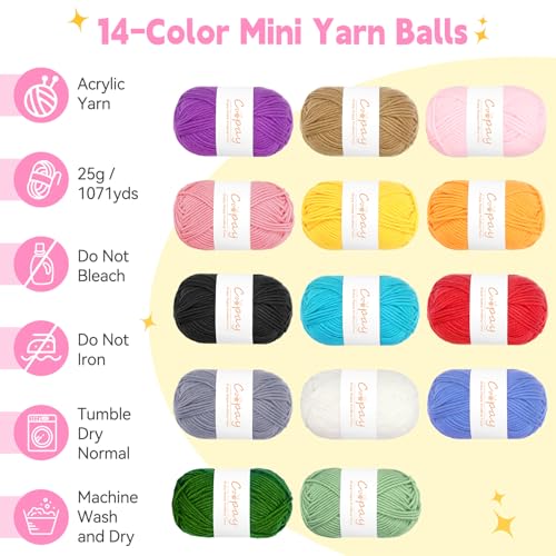 50% Off Coopay Axolotl Yarn Bowl with 14 Yarns