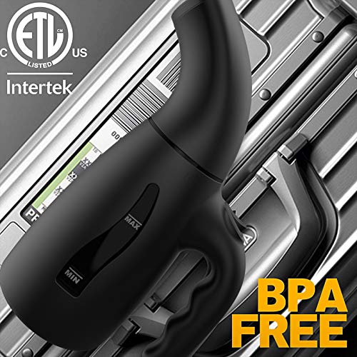 Lemontec Portable Travel Garment Steamer 180Ml Handheld Fabric Steamer Fast Heat-Up Powerful Garment Clothes Steamer With High Capacity For Home And Travel #TOP4