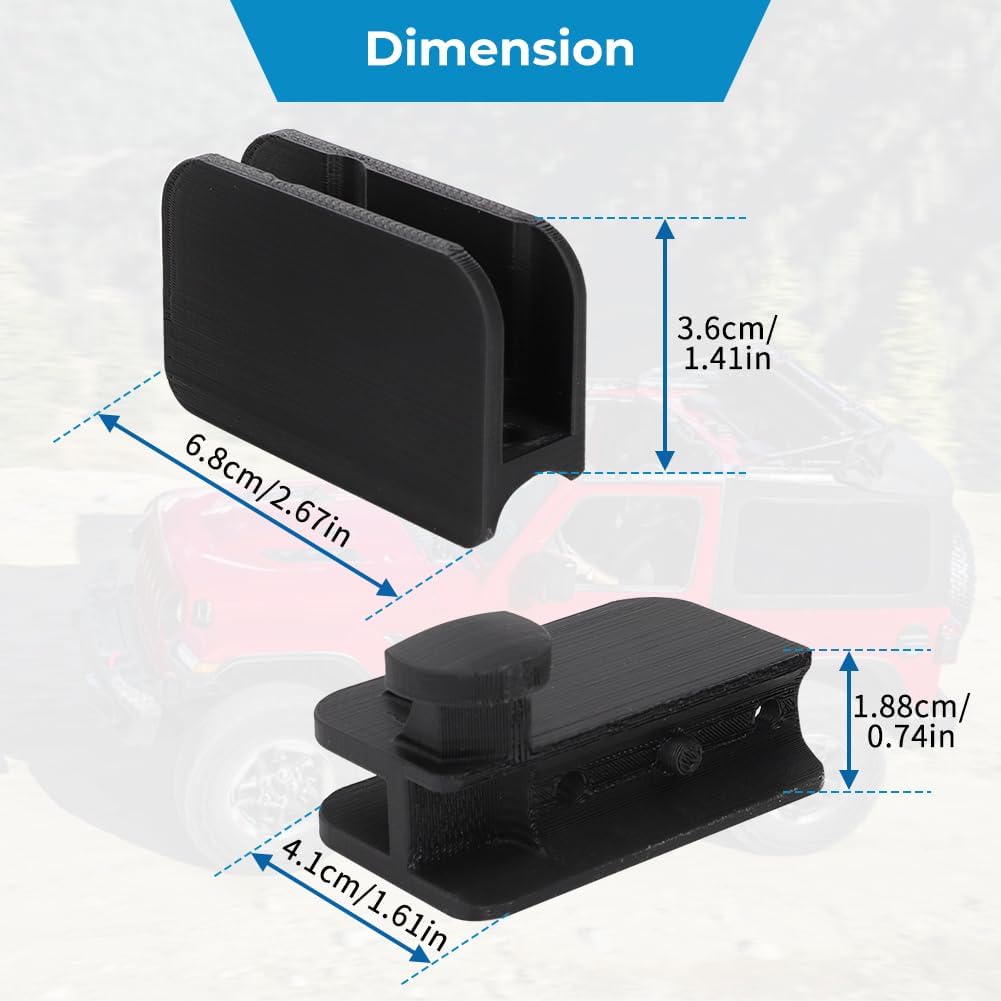 Soft Top Front Side Bow Latch For Jeep Sunrider Bracket Lock Replacement Parts Left & Right -Upgrade to Harder and More Durable Materials