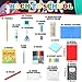 Gilprop 1056 Pcs School Supply Kit 12 Set Back to School Supplies for Students Essential Bundle Kit Include Pencil Notebook Ruler Glue Scissor Sticky Note Eraser Pencil Sharpener