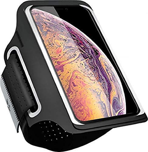Cell Phone Armband for iPhone Xs Max, XR, 8 Plus, 7 Plus, 8/7/6s, Samsung Galaxy S9 Plus, S8 Plus, S9/S8/S7, Mangrove Water Resistant Breathable Phone Armband for Running, Biking + Free Extender