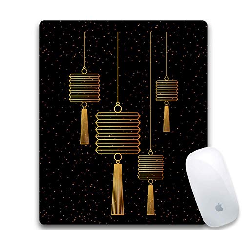 Preisvergleich Produktbild Gaming-Mauspad, Verschleißfestes Und Haltbares Gummi, Exquisite Gelbe Laterne, Office-Gaming-Mauspad Auf Dem Laptop