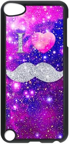iPod Touch 5 cover case,I LOVE Mustache Waterproof Case for iPod touch 5,Screen Protectors for Apple iPod Touch 5th Generation,Durable Back Case Cover Protector for Apple iPod Touch 5/5th gen