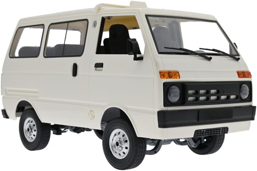 WPL D42 RC Car Van 1:10 – Off-Road RTR Remote Control Vehicle with LED Lights & Rechargeable Battery, Gift for Hobbyists (White / 1 Battery)
