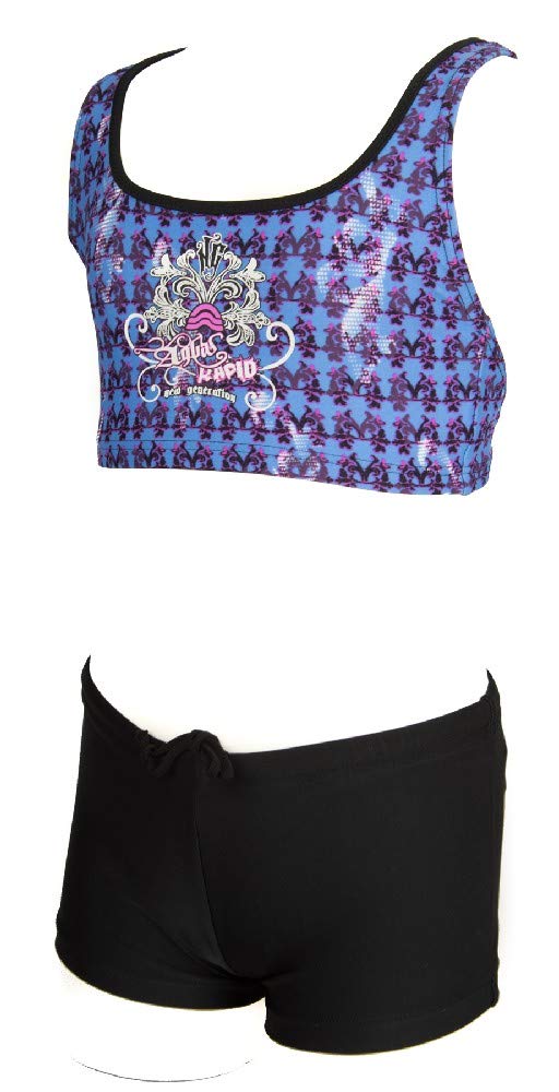 Aquarapid Bikini Costume Slip Pantaloncino Shorts Reggiseno Mare Piscina Bimba Bambina 2 Pezzi Articolo Luna