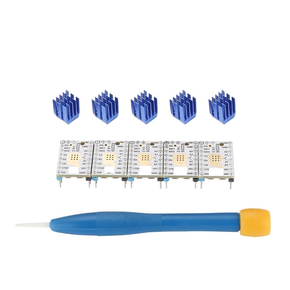 5 szt. sterowników silników krokowych TMC2209 V4.0 Stepsticks Mute 256 mikrokroków Prąd szczytowy 2,8 A Części do drukarek 3D VS TMC2208