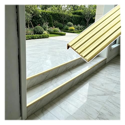 Embellecedor de latón para escaleras con perfilería noble de 30 mm 2