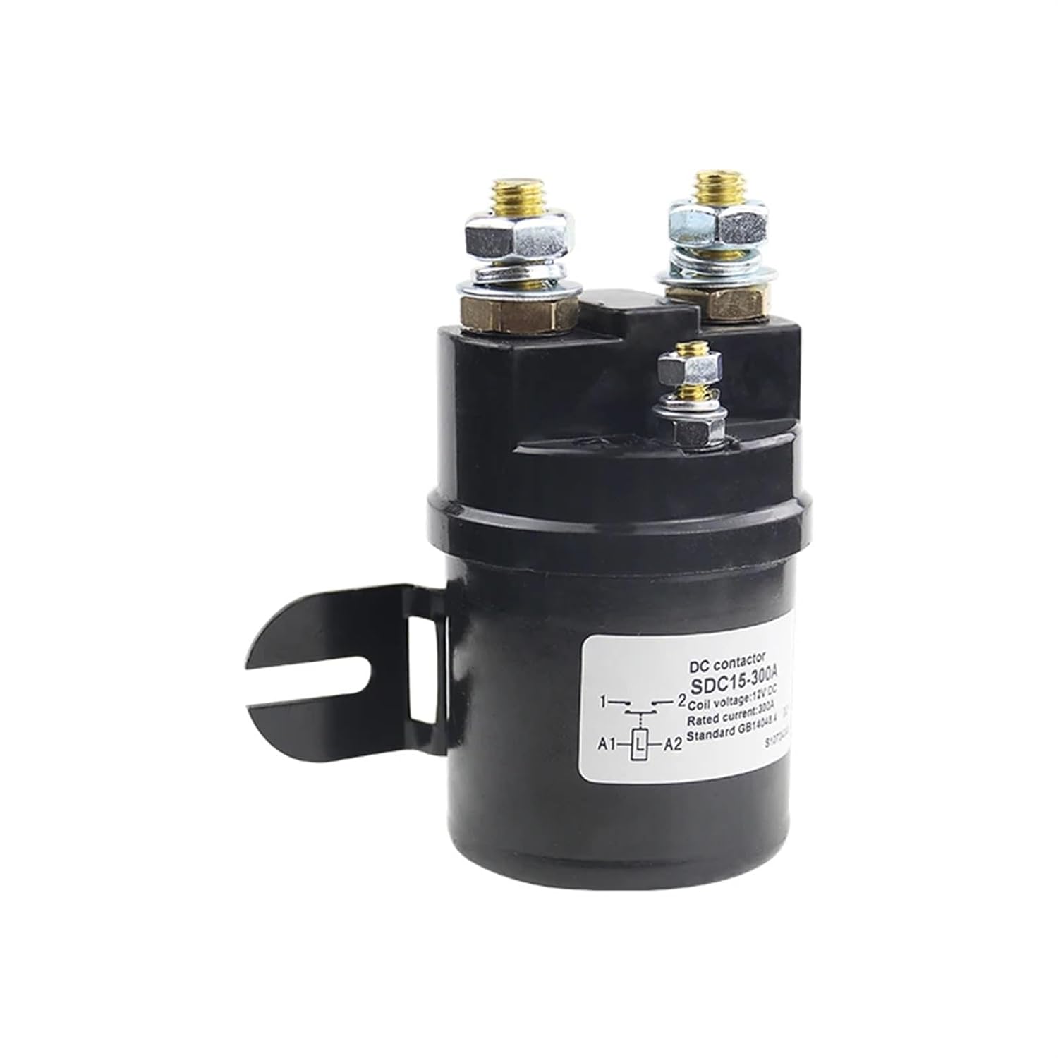 SDC15-300A DC Contactor SDC15-100A 200A 300A for Electric Pump Battery Car from SPST 1NO BMC Material 6/12/24/36/48/60/72/84/120V 1Pcs(300A,1NO_48V)