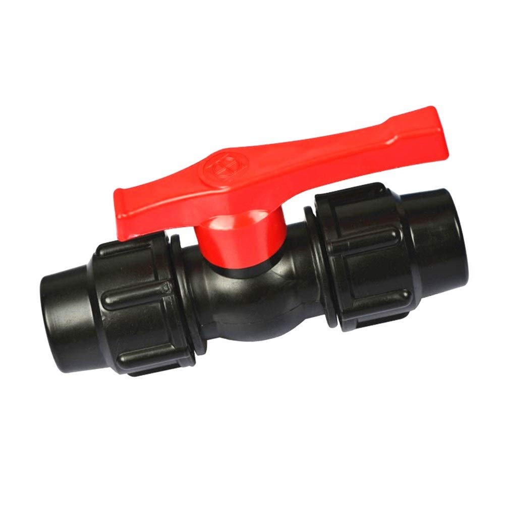 Adaptateur de connecteur de tuyau en PE 20-63mm avec robinet à bille