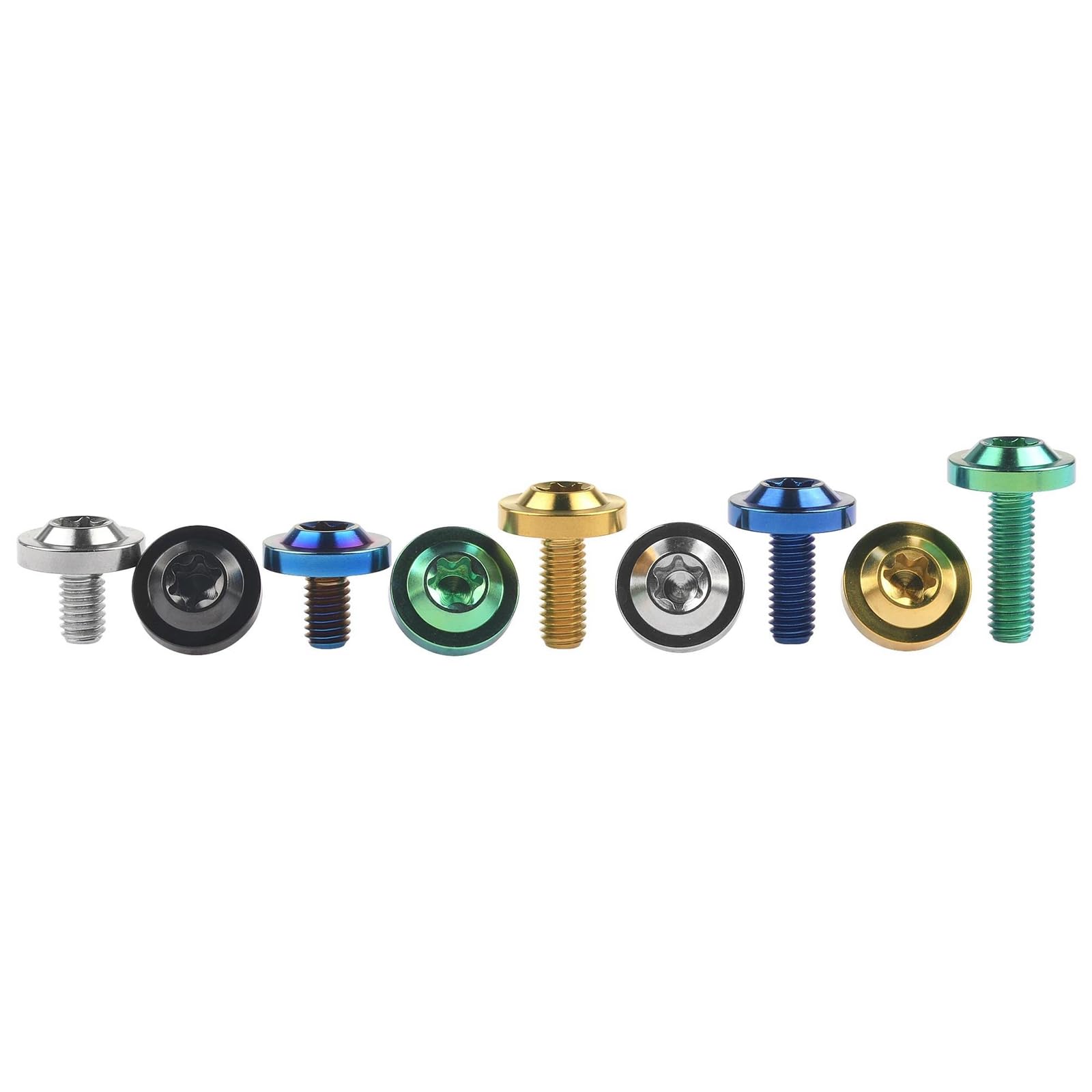 Lega Titanio 6AL/4V Bullone Leveggero Vite In Titanio M6 X 16mm - Testa Pulsante, Brugola, Grado Aerospaziale, Per Bici E Altro Warhammer Bits Bulloni Freno Bici In Lega TC4 Lega Titanio 6AL/4V Bullone Leveggero Vite In Titanio M6 X 16mm - Testa Pulsante, Brugola, Grado Aerospaziale, Per Bici E Altro Warhammer Bits Bulloni Freno Bici In Lega TC4