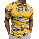 Coupe confortable : conçu avec une fermeture éclair sur le devant, ce polo vintage imprimé jaune pour homme offre un ajustement confortable mais flexible. Que vous préfériez les polos à manches courtes pour homme ou que vous ayez besoin de quelque chose qui fonctionne sur le cours, il offre un confort tout au long de