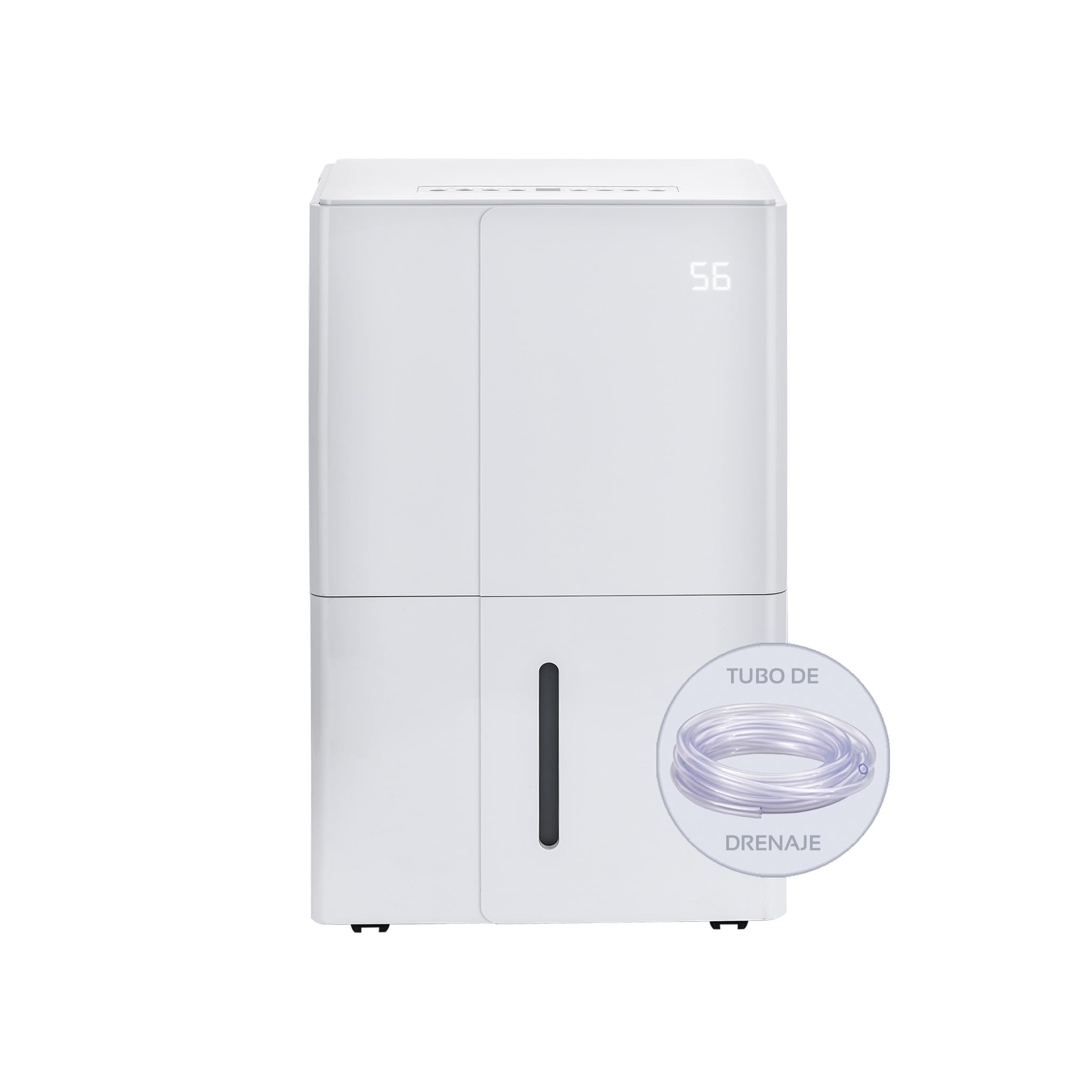 Fácula - Deshumidificador Titán 50 l/día | Modo Ventilación | Depósito extraíble 6,5l | Secado de Ropa | Temp 1-24h