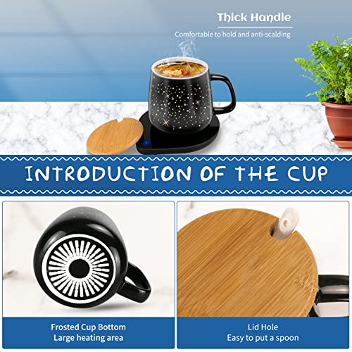 Image of 【2023 Upgraded】 Coffee Warmer with Mug Set /Coffee Cup with Warmer /Coffee Mug Warmer with 2 Temperature /Coffee Cup Warmer for Desk /Gifts for Christmas Day, Birthday, Thanksgiving Day