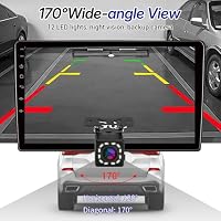 Rückfahrkamera Auto 1000 Zeilen mit 12 LED Nachtsicht, Universelle Rückfahrkamera Heckkamera 170° Weitwinkel Sicherheit, IP68 Wasserdicht, 12V-24V für PKW SUV LKW Wohnmobil mit 6m Kabel – Ansicht 4