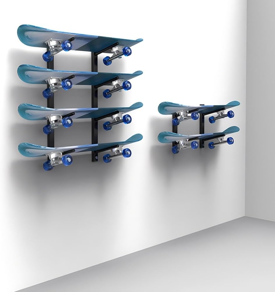 Snowboard Storage Rack，Snowboard Storage Rack,Wall Mounted Snowboard Rack, Wall Mounted Skateboard Display Rack, Longboard Skateboard Hanging Multi-Tier Display Racks(30 cm)