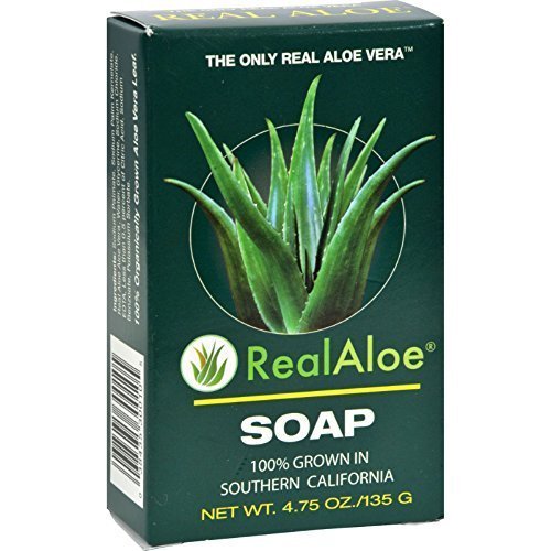 REAL ALOE INC., ALOE VERA BAR SOAP 4.75 OZ EA 18