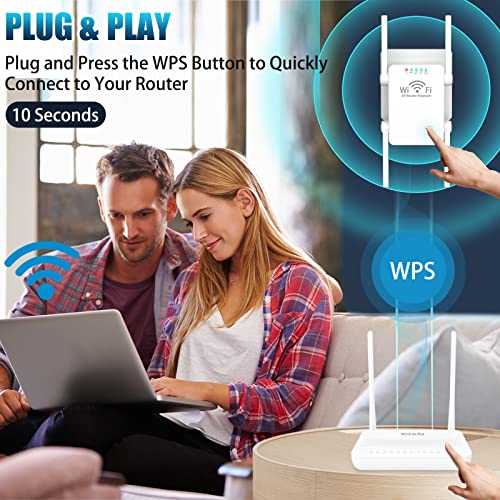 Wifi Extenders Signal Booster For Home, Wifi Extender 300Mbps, Wifi Booster, Wireless Signal Range Amplifier Covers Up To 3000 Sq.ft, Wifi Repeater, Internet Booster, Internet Extender #TOP3