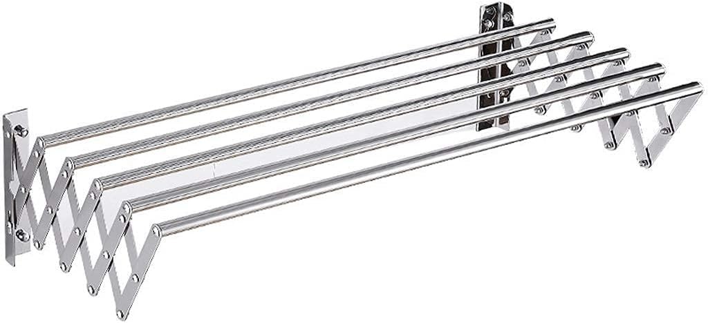 F Space Saving Wall Mounted Folding Clothes Drying Hanger Towel Rack Extendable and Fashionable Star of Light,A-40cm