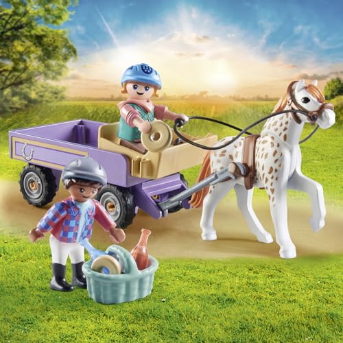 Jeux D'imitation Enfants Avec Calèche Et Poney Playmobil La Boite - vue 6