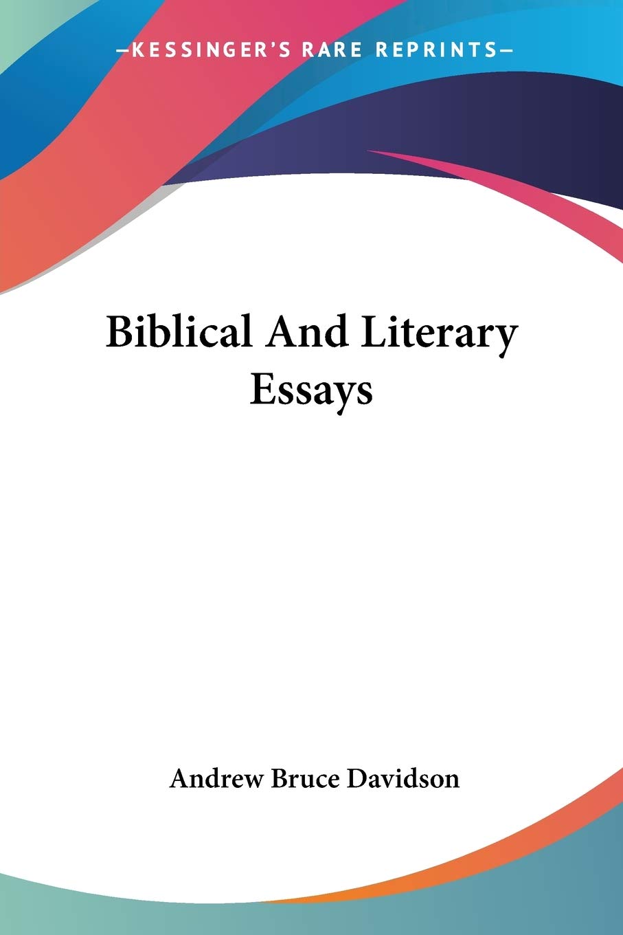 Biblical and Literary Essays