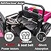 Sopbost 24V 2 Seater Kids UTV Battery Powered Cars for Kids w/ 2x200W Motor Ride On Dump Truck with Electric Dump Bed Electric Car for Kids with EVA Wheels, USB, Music (Rose Pink)