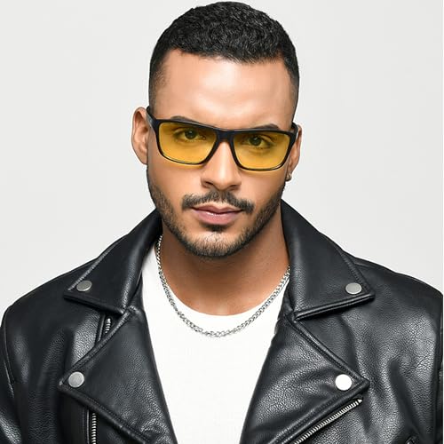 Image of Vincent Chase By Lenskart | Full Rim Rectangle Stylish Sunglasses | Polarized and UV Protected | For Men and Women | Large | VC S14121