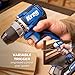 Kreg Ionic Drive Drill & Driver Combo Bundle - With Charger & Battery (2) - High Torque Professional Workshop Tool - LED Light - Two Speed & Variable Speed Trigger - Heavy Duty Tool - KPTBDRDV2550A