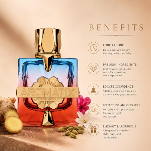 Image of French Avenue Aromatix Teas Me Extrait De Parfum 100ml | Premium Unisex Perfume | Oriental Woody Fragrance | Long Lasting & High Concentration