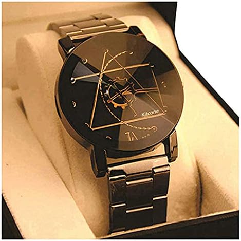 Micacchi Analogue Women's Watch (Multicolored Dial Black Colored Strap)