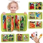XIAPIA 20 in 1 Busy Book for 1 2 year old, Montessori Preschool Busy Book Board Toy Travel Toys for Toddlers on Plane, Baby Quiet Sensory Toys for 6-12 Months Birthday Gifts for NewBorn Boys Girls