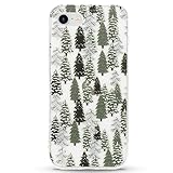 LCHULLE Compatible with iPhone SE 2022/2020 Case for iPhone 8 iPhone 7 Christmas Case Xmas Santa Holiday Transparent Clear Design Women Men Kids Soft Silicone Shockproof Protective Cover, Grey Xmas