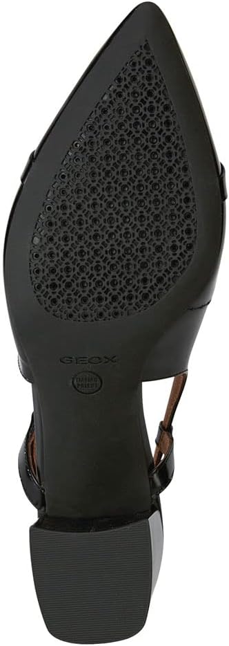Geox Girls' D Bigliana Pump, black, 4