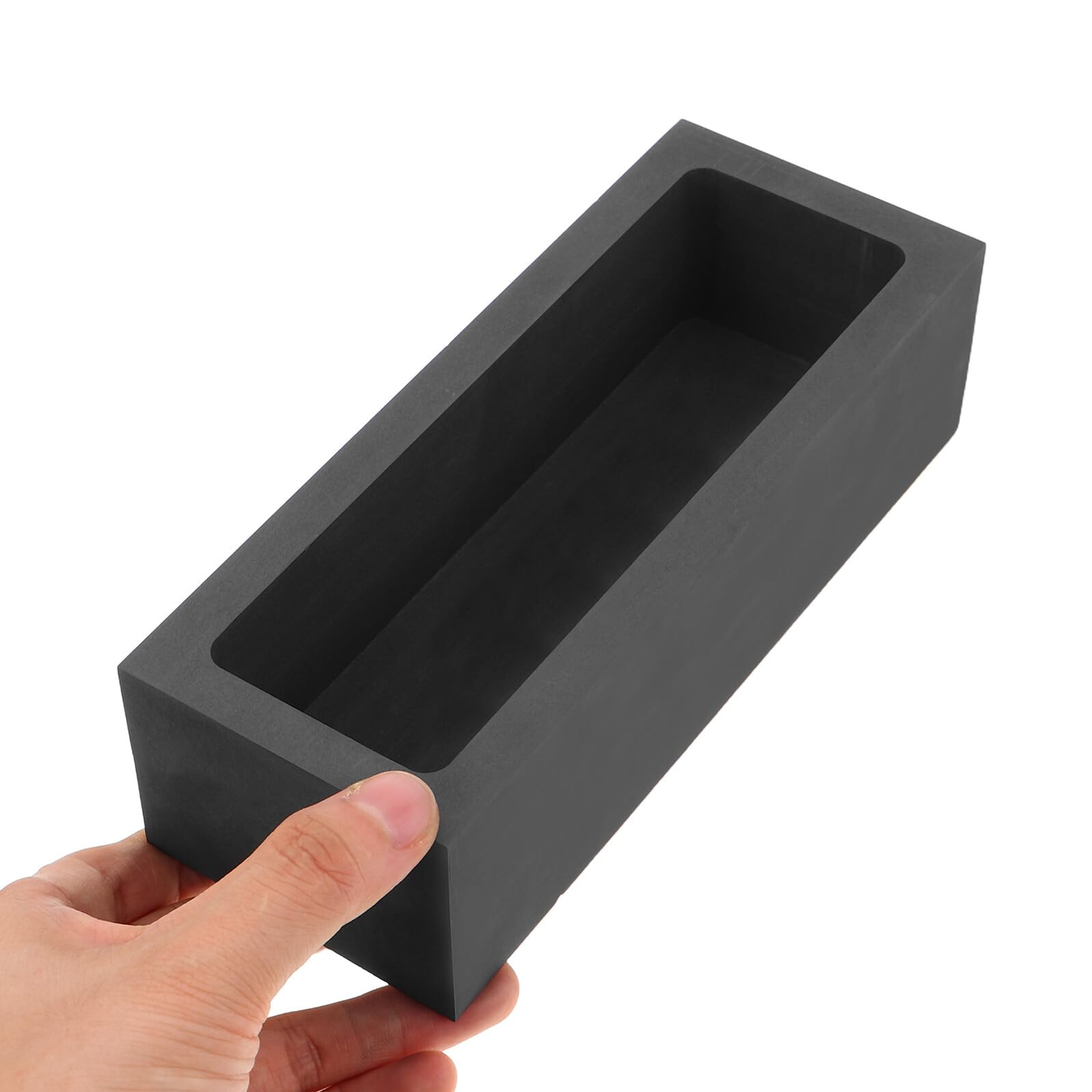 Graphit-Barrenform Graphitgussformen Für Metallguss Und Schmuckguss Tiegelform Zum Schmelzen Gießen Und Raffinieren Von Gold Silber Kupfer Aluminium Und Messing 7.09 X 2.76 X 1.97 in