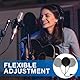 Mikrofon Popschutz, Doppelschichtiger Schaumstoff Pop Filter Mikrofon, Universell einstellbare Klemme, Flexibler Schwanenhals, für Aufnahmen, Compatible für Blue Yeti, Audio Technica