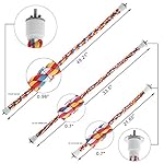 Bird Rope Perches,Parrot Toys 21 inches Rope Bungee Bird Toy (21 inches)[1 Pack] - Image 2