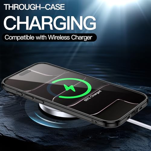 Image of JETech Case for iPhone Air, Non-Yellowing Shockproof Phone Bumper Cover, Anti-Scratch Clear Back, 6.5-Inch Display (Black)