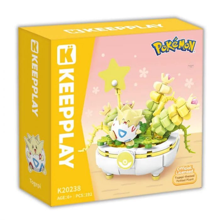 Pokémon Bonsai Building Blocks Toy Set | Keeppley | Lego Compatible | Simplified Chinese | 15+ Years | Togepi