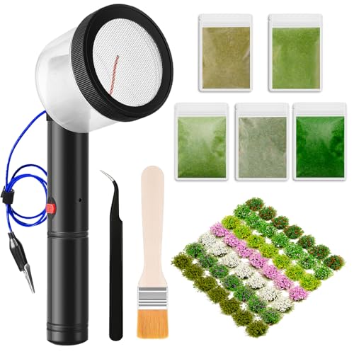 Warmtree Static Grass Flocking Applicator Kit Diorama Supplies