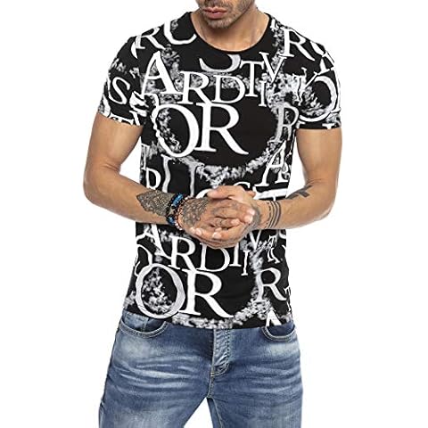 Camiseta Red Bridge Manga Corta Estampada Hombre Negro Cover