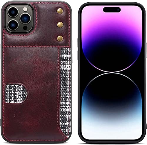 Porte-cartes iPhone 14 Pro Max antichoc rouge idéal pour voyager léger