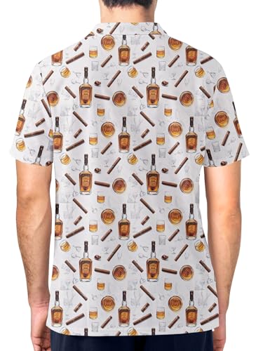 Funny Golf Shirt for Men Print Hawaiian Mens Polo Shirts Crazy Golf Gifts4